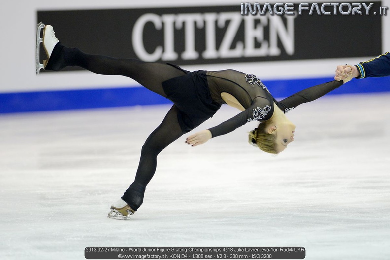 2013-02-27 Milano - World Junior Figure Skating Championships 4518 Julia Lavrentieva-Yuri Rudyk UKR.jpg